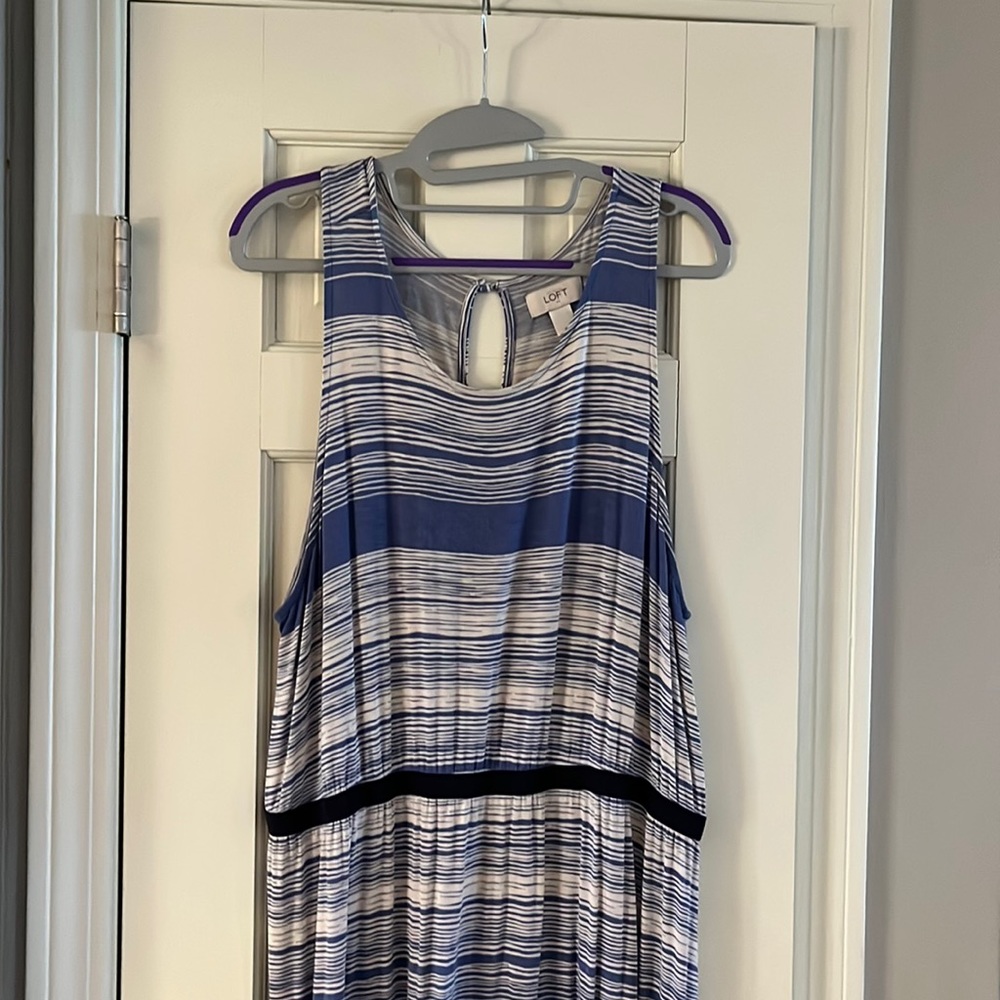 LOFT Blue Maxi Dress, size XL.
